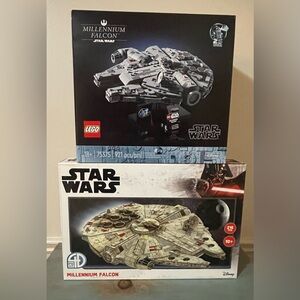 ✨2 Items✨LEGO & 4D Build Star Wars Millennium Falcon Combo